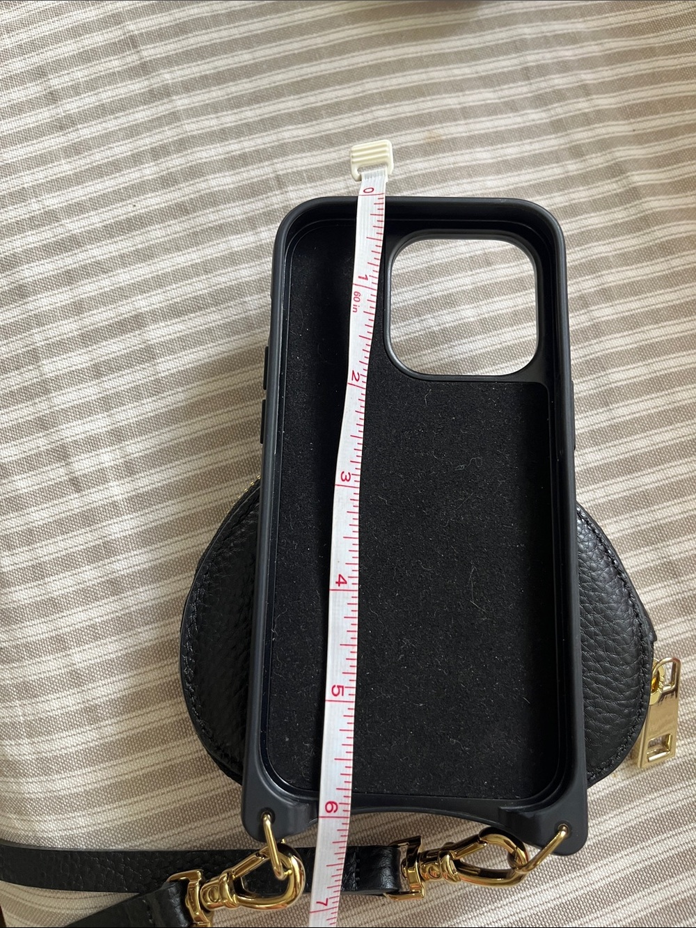 Bandolier Black Heart Crossbody Phone Case with Strap - Picture 5 of 6